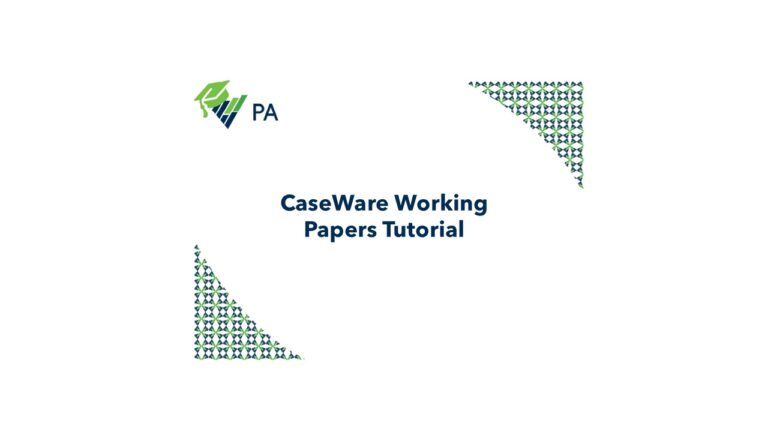 Caseware Pdf CaseWare Working Papers Tutorial – PA Academy