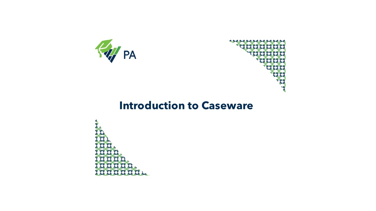Introduction to Caseware
